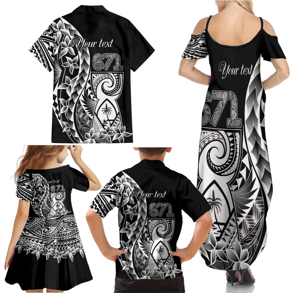671 Guam Personalised Family Matching Summer Maxi Dress and Hawaiian Shirt Latte Stone Tribal LT9 - Polynesian Pride