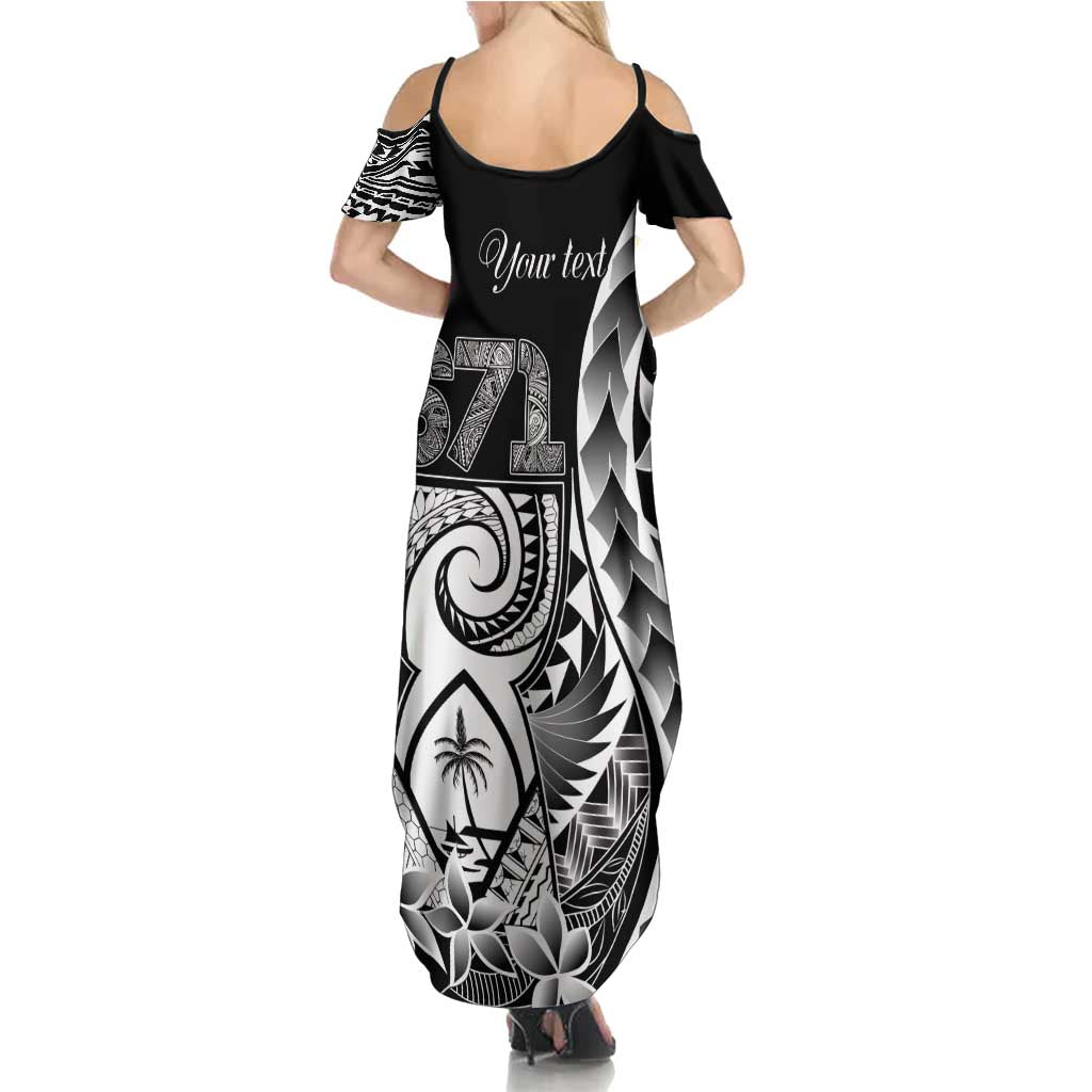 671 Guam Personalised Family Matching Summer Maxi Dress and Hawaiian Shirt Latte Stone Tribal LT9 - Polynesian Pride