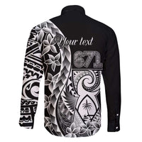 671 Guam Personalised Family Matching Tank Maxi Dress and Hawaiian Shirt Latte Stone Tribal LT9 - Polynesian Pride