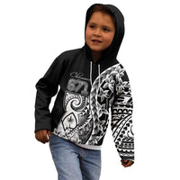 671 Guam Personalised Kid Hoodie Latte Stone Tribal LT9 - Polynesian Pride