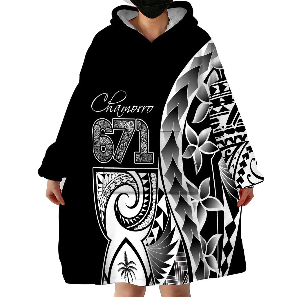 671 Guam Personalised Wearable Blanket Hoodie Latte Stone Tribal LT9 - Polynesian Pride