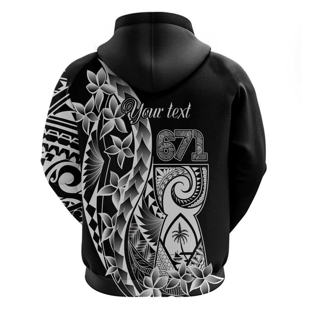 671 Guam Personalised Zip Hoodie Latte Stone Tribal LT9 - Polynesian Pride