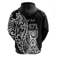 671 Guam Personalised Zip Hoodie Latte Stone Tribal LT9 - Polynesian Pride