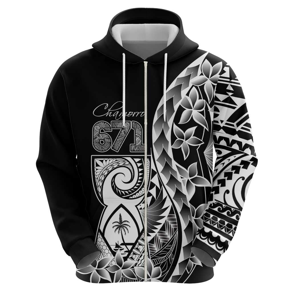 671 Guam Personalised Zip Hoodie Latte Stone Tribal LT9 - Polynesian Pride