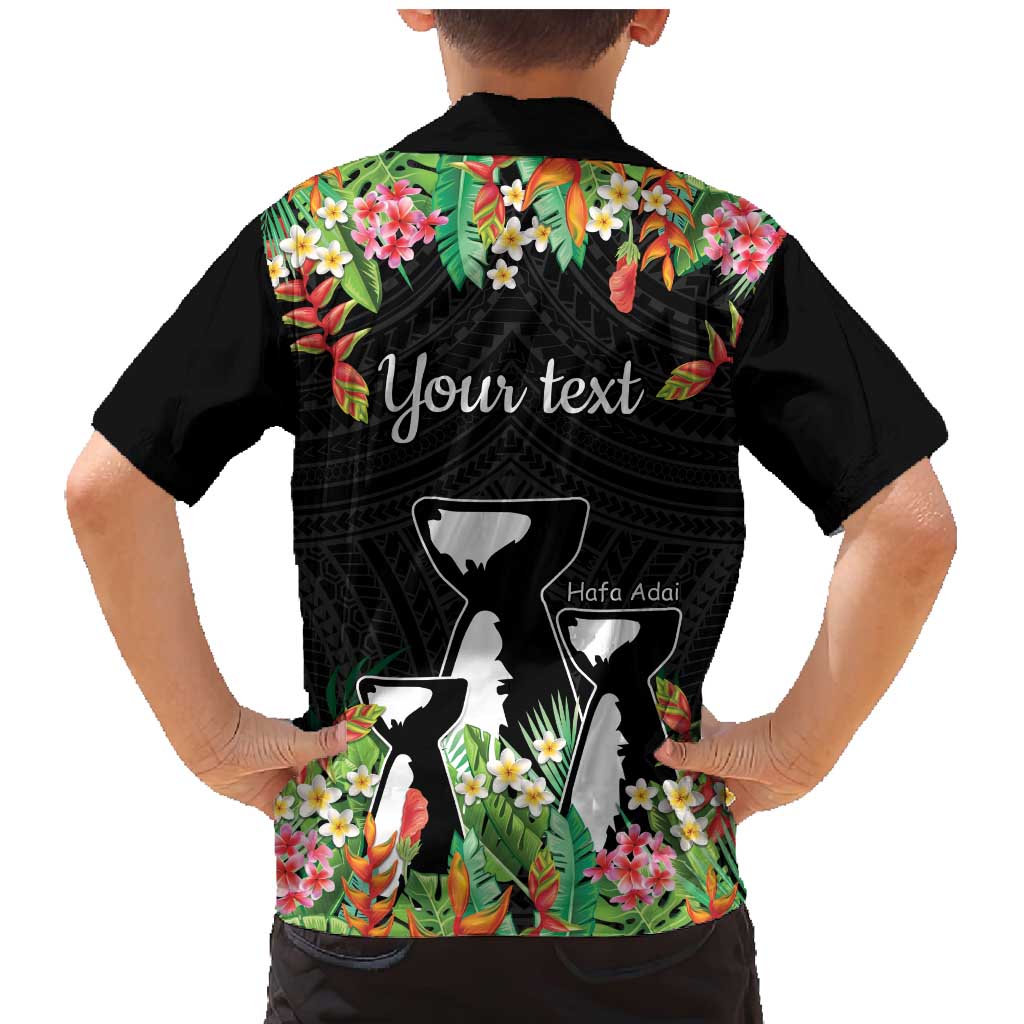 671 Guam Personalised Family Matching Mermaid Dress and Hawaiian Shirt Latte Stone and Tropical Flowers LT9 - Polynesian Pride