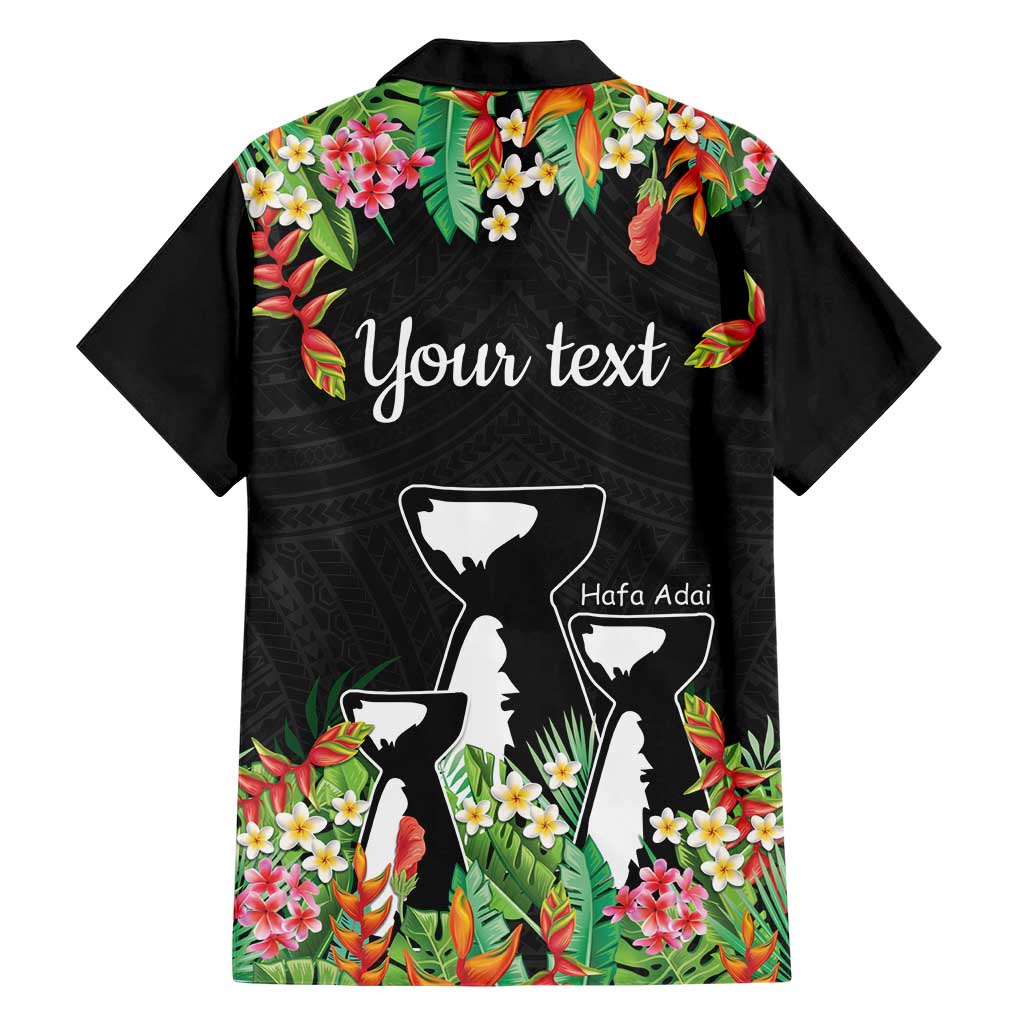 671 Guam Personalised Family Matching Short Sleeve Bodycon Dress and Hawaiian Shirt Latte Stone and Tropical Flowers LT9 - Polynesian Pride