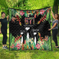 671 Guam Personalised Quilt Latte Stone and Tropical Flowers LT9 - Polynesian Pride