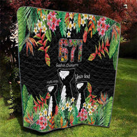 671 Guam Personalised Quilt Latte Stone and Tropical Flowers LT9 - Polynesian Pride