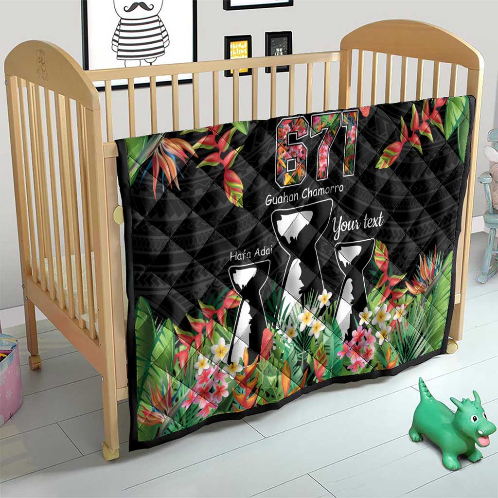 671 Guam Personalised Quilt Latte Stone and Tropical Flowers LT9 - Polynesian Pride