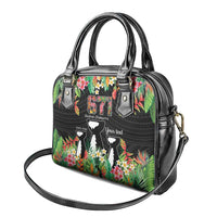 671 Guam Personalised Shoulder Handbag Latte Stone and Tropical Flowers LT9 - Polynesian Pride
