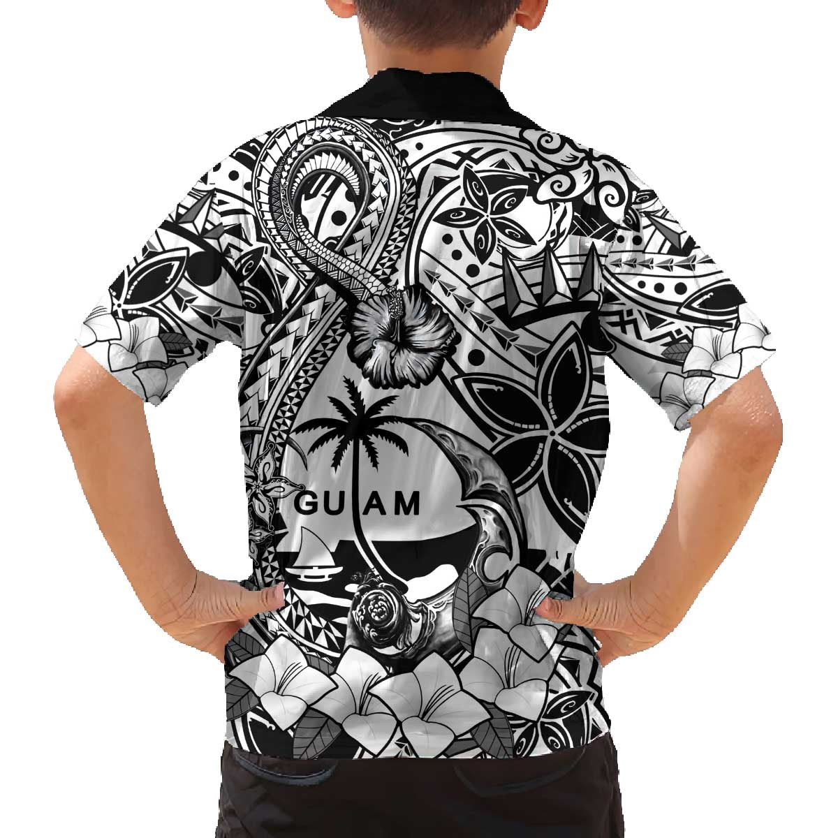 Guam Hafa Adai Guasali Flowers Family Matching Puletasi and Hawaiian Shirt LT9 - Polynesian Pride