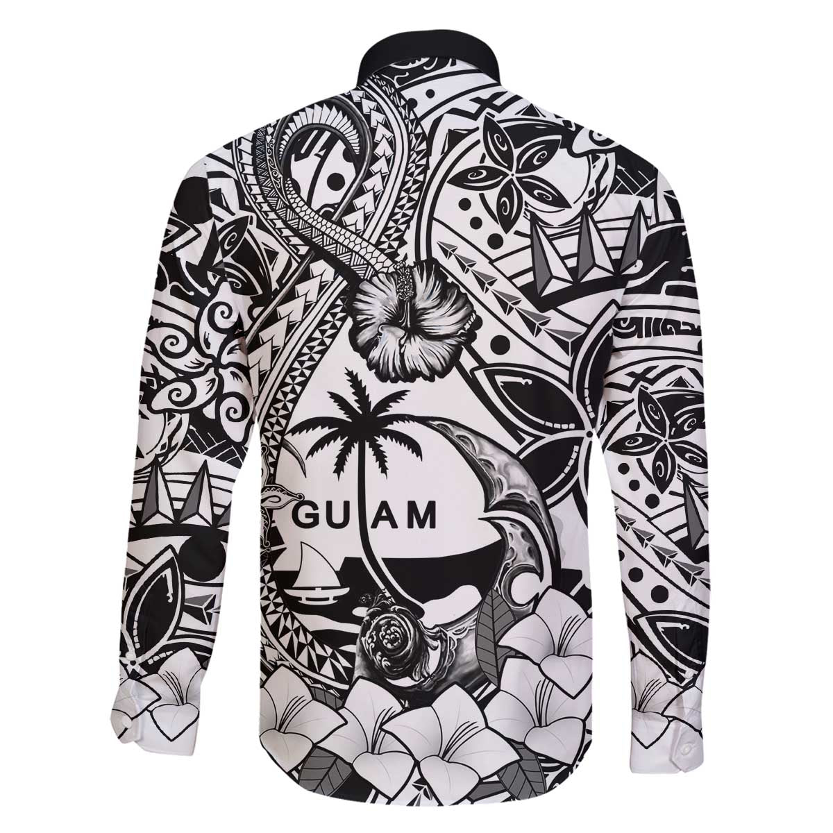Guam Hafa Adai Guasali Flowers Family Matching Puletasi and Hawaiian Shirt LT9 - Polynesian Pride