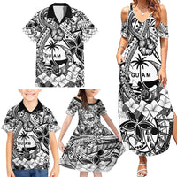 Guam Hafa Adai Guasali Flowers Family Matching Summer Maxi Dress and Hawaiian Shirt LT9 - Polynesian Pride