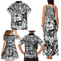 Guam Hafa Adai Guasali Flowers Family Matching Tank Maxi Dress and Hawaiian Shirt LT9 - Polynesian Pride