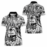 Guam Hafa Adai Guasali Flowers Women Polo Shirt