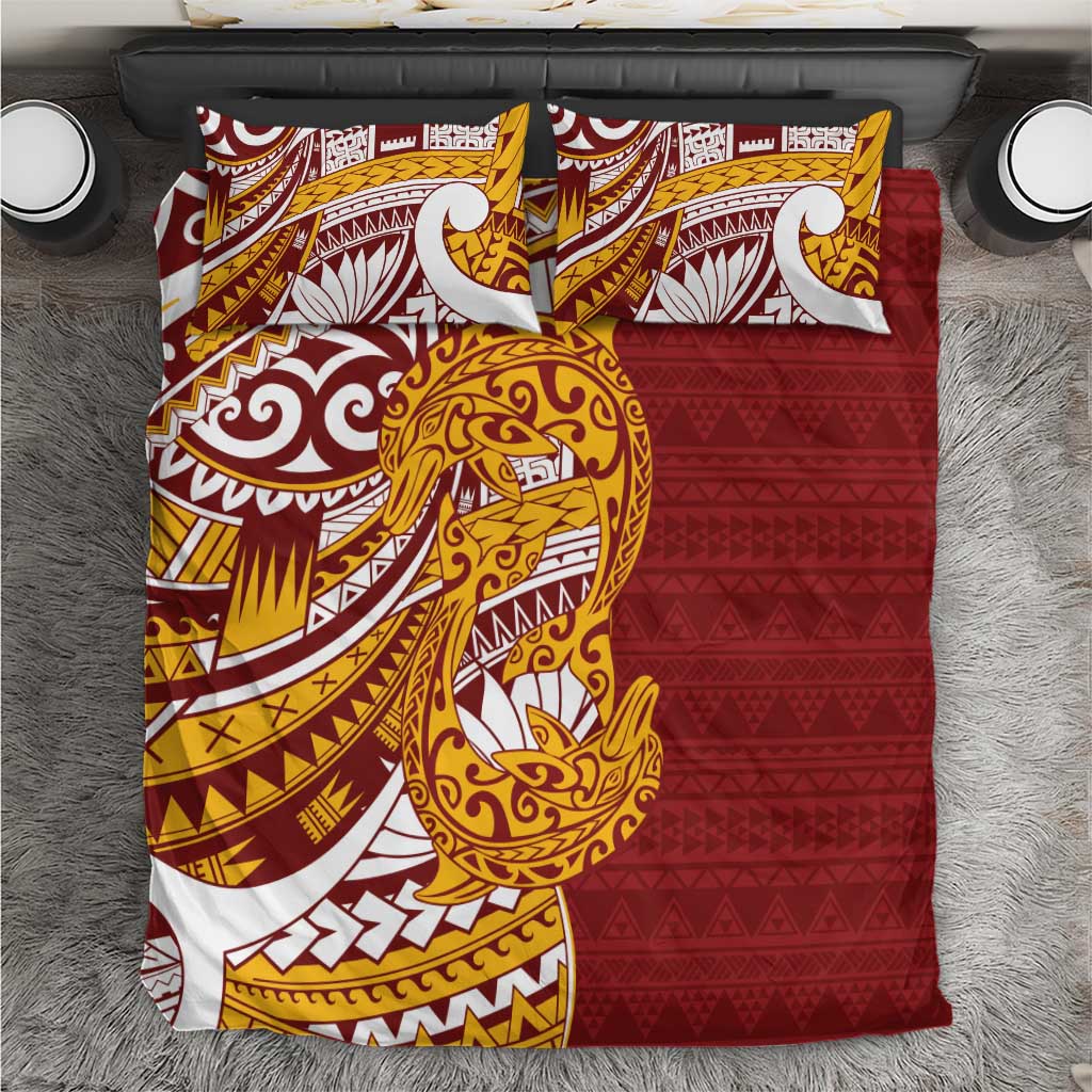 Couple Dolphins Maori Motif Bedding Set - Polynesian Pride