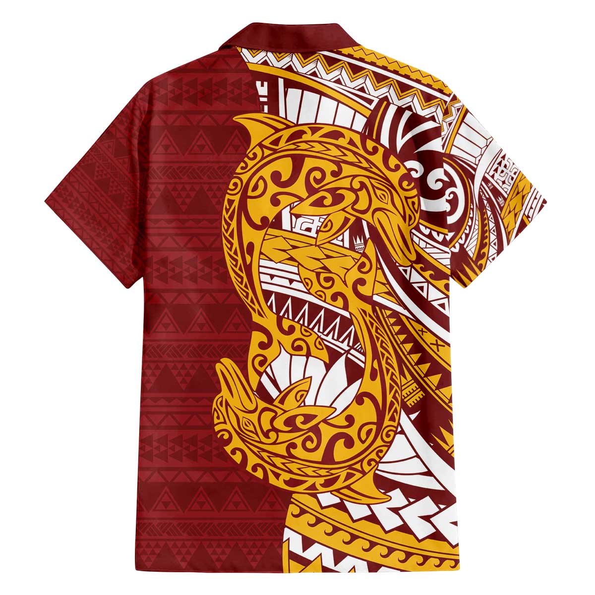 Couple Dolphins Maori Motif Family Matching Off The Shoulder Long Sleeve Dress and Hawaiian Shirt LT9 - Polynesian Pride
