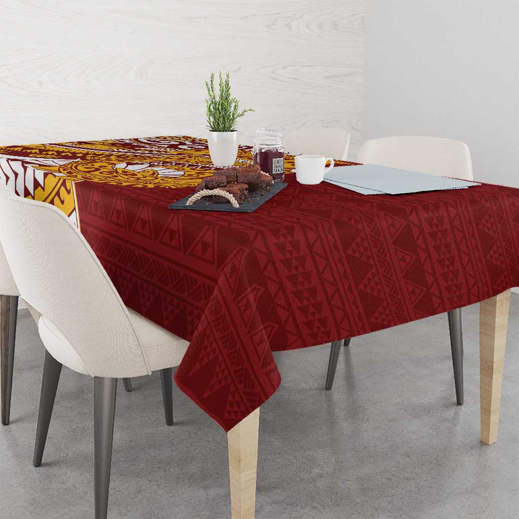 Couple Dolphins Maori Motif Tablecloth - Polynesian Pride