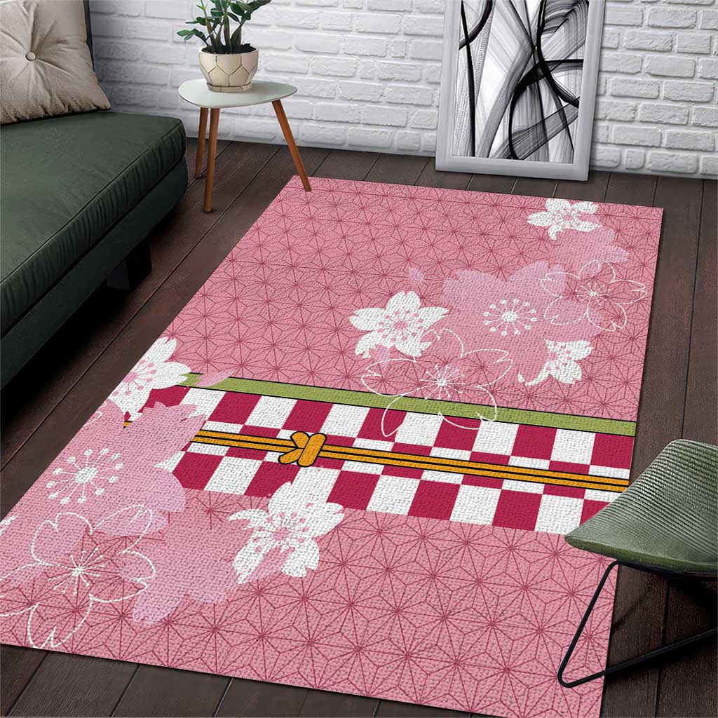 Japanese Asanoha Pattern Area Rug Charm Against Evil Spirits - Polynesian Pride