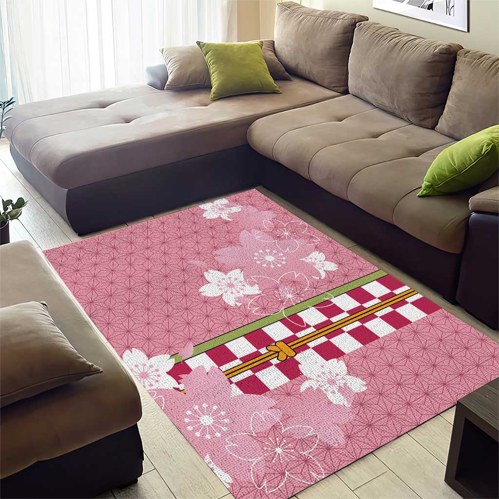 Japanese Asanoha Pattern Area Rug Charm Against Evil Spirits - Polynesian Pride