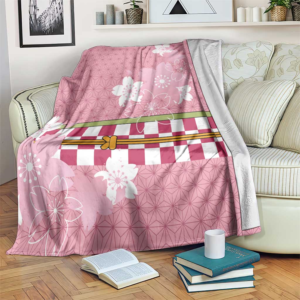 Japanese Asanoha Pattern Blanket Charm Against Evil Spirits LT9 Pink - Polynesian Pride