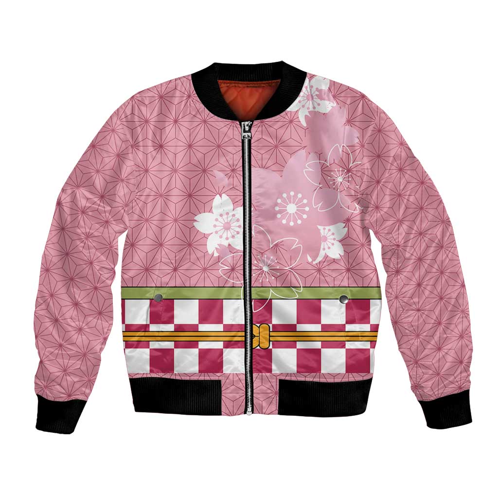 Japanese Asanoha Pattern Bomber Jacket Charm Against Evil Spirits - Polynesian Pride