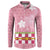 Japanese Asanoha Pattern Button Sweatshirt Charm Against Evil Spirits - Polynesian Pride