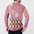Japanese Asanoha Pattern Button Sweatshirt Charm Against Evil Spirits - Polynesian Pride