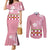 Japanese Asanoha Pattern Couples Matching Mermaid Dress and Long Sleeve Button Shirt Charm Against Evil Spirits - Polynesian Pride