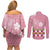 Japanese Asanoha Pattern Couples Matching Off Shoulder Short Dress and Long Sleeve Button Shirt Charm Against Evil Spirits - Polynesian Pride