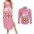 Japanese Asanoha Pattern Couples Matching Summer Maxi Dress and Long Sleeve Button Shirt Charm Against Evil Spirits - Polynesian Pride