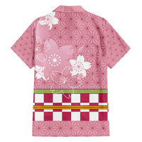 Japanese Asanoha Pattern Family Matching Off The Shoulder Long Sleeve Dress and Hawaiian Shirt Charm Against Evil Spirits LT9 - Polynesian Pride
