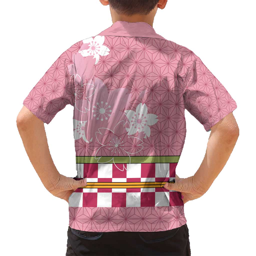 Japanese Asanoha Pattern Family Matching Off Shoulder Short Dress and Hawaiian Shirt Charm Against Evil Spirits LT9 - Polynesian Pride
