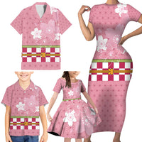 Japanese Asanoha Pattern Family Matching Short Sleeve Bodycon Dress and Hawaiian Shirt Charm Against Evil Spirits LT9 - Polynesian Pride