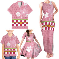 Japanese Asanoha Pattern Family Matching Tank Maxi Dress and Hawaiian Shirt Charm Against Evil Spirits LT9 - Polynesian Pride