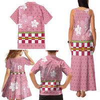 Japanese Asanoha Pattern Family Matching Tank Maxi Dress and Hawaiian Shirt Charm Against Evil Spirits LT9 - Polynesian Pride