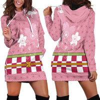 Japanese Asanoha Pattern Hoodie Dress Charm Against Evil Spirits LT9 - Polynesian Pride