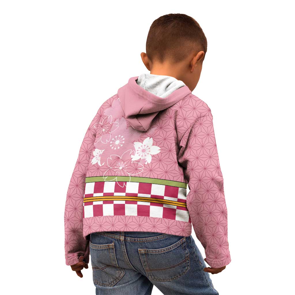 Japanese Asanoha Pattern Kid Hoodie Charm Against Evil Spirits - Polynesian Pride