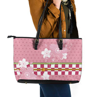 Japanese Asanoha Pattern Leather Tote Bag Charm Against Evil Spirits LT9 - Polynesian Pride