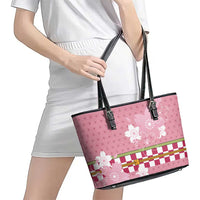 Japanese Asanoha Pattern Leather Tote Bag Charm Against Evil Spirits LT9 - Polynesian Pride