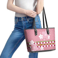 Japanese Asanoha Pattern Leather Tote Bag Charm Against Evil Spirits LT9 - Polynesian Pride