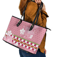 Japanese Asanoha Pattern Leather Tote Bag Charm Against Evil Spirits LT9 - Polynesian Pride