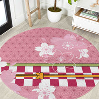 Japanese Asanoha Pattern Round Carpet Charm Against Evil Spirits - Polynesian Pride