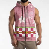 Japanese Asanoha Pattern Sleeveless Zip Hoodie Charm Against Evil Spirits - Polynesian Pride