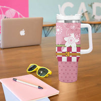 Japanese Asanoha Pattern Tumbler With Handle Charm Against Evil Spirits - Polynesian Pride