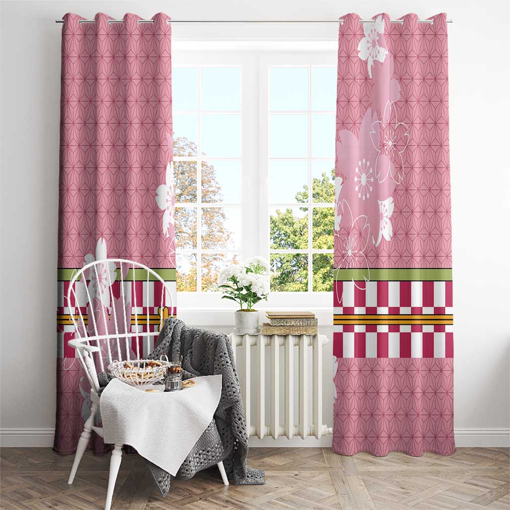 Japanese Asanoha Pattern Window Curtain Charm Against Evil Spirits - Polynesian Pride