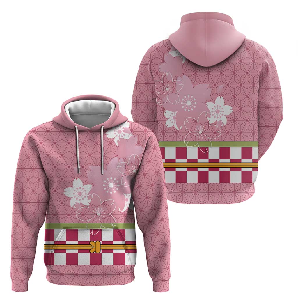 Japanese Asanoha Pattern Zip Hoodie Charm Against Evil Spirits - Polynesian Pride