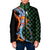 Japanese Asanoha Pattern Padded Jacket Sun Flame Slayer Dragon Hinokami Kagura Spirit - Polynesian Pride