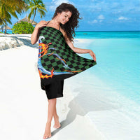 Japanese Asanoha Pattern Sarong Sun Flame Slayer Dragon Hinokami Kagura Spirit - Polynesian Pride