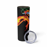 Japanese Asanoha Pattern Skinny Tumbler Sun Flame Slayer Dragon Hinokami Kagura Spirit LT9 - Polynesian Pride